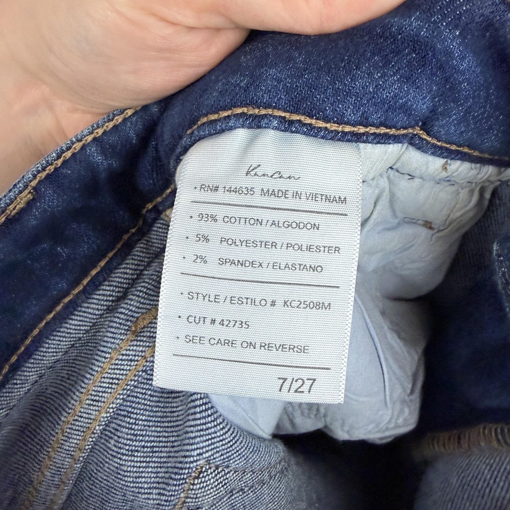 KanCan Jeans‎ Womens 7/27 Medium Wash Blue Distressed Skinny Stretch KC2508M - Picture 5 of 11